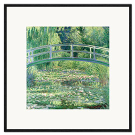 Framed art print  Water Lilies and the Japanese Bridge - Claude Monet