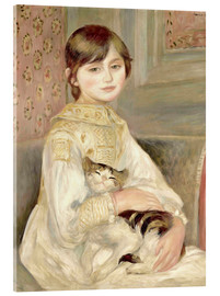 Acrylic print  Julie Manet with Cat - Pierre-Auguste Renoir