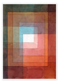 Poster  White framed polyphonically - Paul Klee