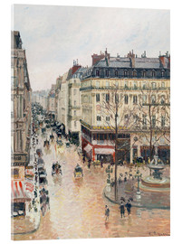 Acrylic print  The Rue Saint-Honoré in the Afternoon - Camille Pissarro