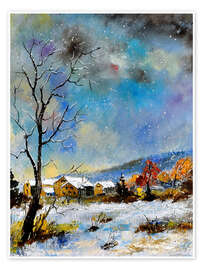 Poster Dreamy winter landscape