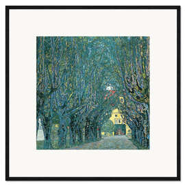 Framed art print  Avenue in the park of Kammer Castle - Gustav Klimt