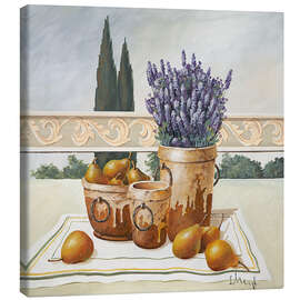 Canvas print  Stillleben mit Lavendel - Franz Heigl
