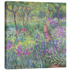 Canvas print  The Iris Garden At Giverny - Claude Monet