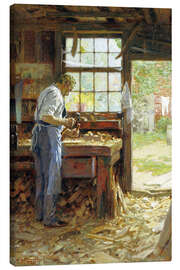 Canvas print  Village Carpenter - Edward Henry Potthast