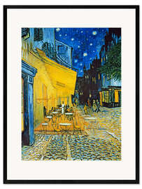 Framed art print  Terrace of a Café at Night (Place du Forum) - Vincent van Gogh