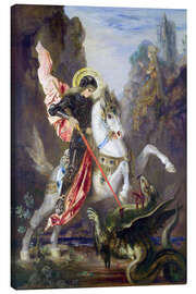 Canvas print  St. George and the Dragon - Gustave Moreau