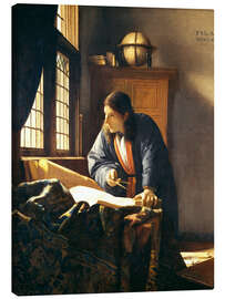 Canvas print  A geographer or astronomer in his study - Jan Vermeer