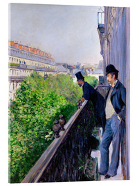 Acrylic print  Balcony, Boulevard Haussmann 1880 - Gustave Caillebotte
