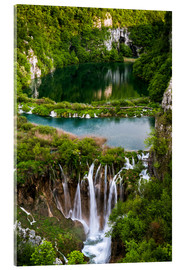 Acrylic print  Waterfall Paradise Plitvice Lakes - Andreas Wonisch