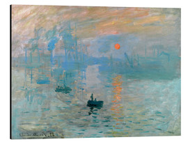 Aluminium print  Sunrise - Claude Monet