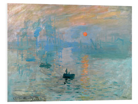Foam board print  Sunrise - Claude Monet