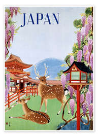 Poster Vintage Japan tourism