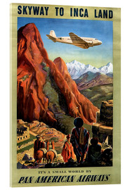 Acrylic print  Skyway to Inca Land - Vintage Travel Collection