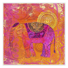 Poster happy Elephant III