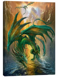 Canvas print  Dragon of the lake - Dragon Chronicles