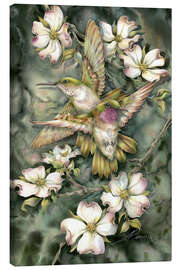 Canvas print  Hummingbirds and flowers - Jody Bergsma