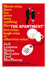 Poster THE APARTMENT, Jack Lemmon, Shirley MacLaine