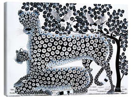 Canvas print  Cheetahs in black and white - Rafiki