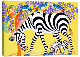 Canvas print  Zebras walk - Rafiki