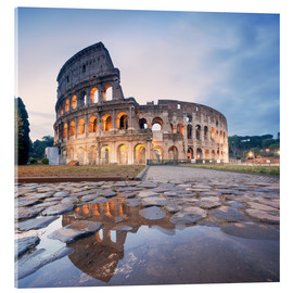 Acrylic print  Colosseum reflected into water - Matteo Colombo