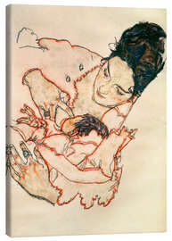 Canvas print  Nursing Mother (Stephanie Gruenwald) - Egon Schiele