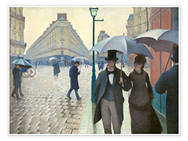 Poster  Paris Street, rainy day - Gustave Caillebotte