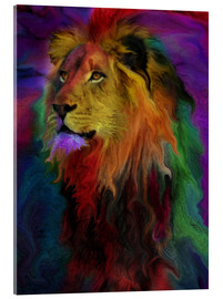 Acrylic print  Rainbow Lion - Alixandra Mullins