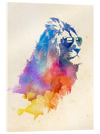 Acrylic print  Colorful lion - Robert Farkas