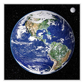 Poster Earth from space