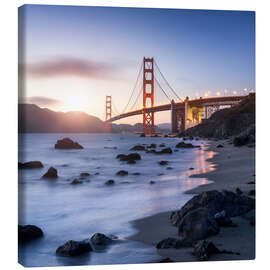 Canvas print  San Francisco Golden Gate Bridge - Jan Christopher Becke
