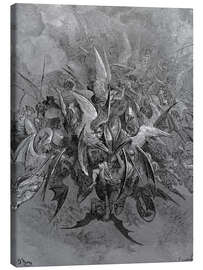 Canvas print  War in Heaven - Gustave Doré