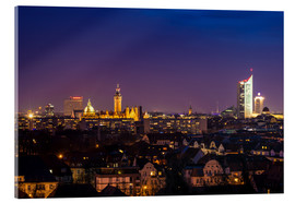 Acrylic print  Leipzig Skyline at night - Martin Wasilewski