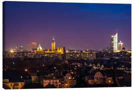 Canvas print  Leipzig Skyline at night - Martin Wasilewski