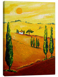 Canvas print  Tuscany landscape 3 - Christine Huwer