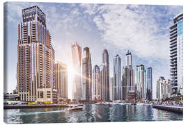 Canvas print  Sunset at Dubai Marina - Felix Pergande
