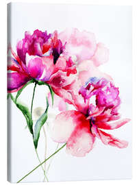 Canvas print  Beautiful peony flowers