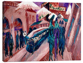 Canvas print  Leipziger Strasse with electric train - Ernst Ludwig Kirchner