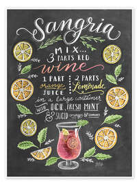 Poster  Sangria recipe - Lily & Val