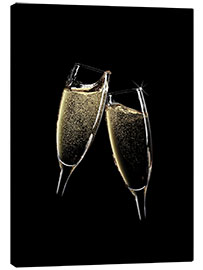Canvas print  Cheers! Two Champagne Glasses