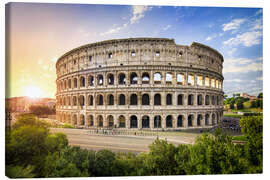 Canvas print  Colosseum at sunset in Rome, Italy - Jan Christopher Becke