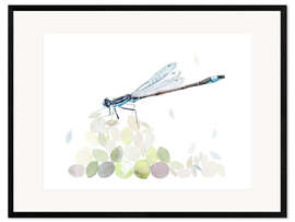 Framed art print  Dragonfly Building - Verbrugge Watercolor