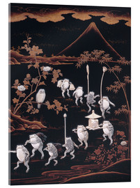 Acrylic print  Procession of frogs