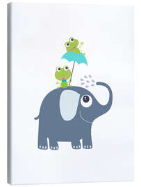 Canvas print  Frogs and elephant - Jaysanstudio