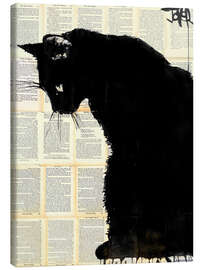 Canvas print  Black cat - Loui Jover