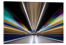 Acrylic print  Color explosion subway Munich - MUXPIX