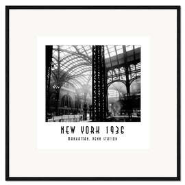 Framed art print  NY36Q 04 Manhattan, Penn Station - Christian Müringer