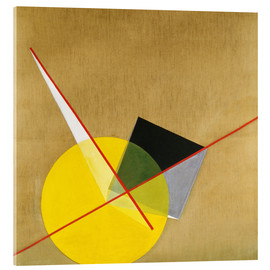 Acrylic print  Yellow circle - László Moholy-Nagy