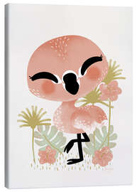 Canvas print  Animal Friends - The Flamingo - Kanzilue