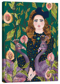 Canvas print  Portrait with peacocks - Ella Tjader